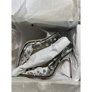 Good American Diamonds Forever Heel in Glass002. New in box